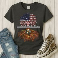 American Grown With Cherokee Roots Tribe Native American Women's T-Shirt thumb 3