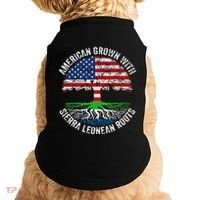 American Grown With Sierra Leonean Roots Sierra Leone Flag Doggie Tank thumb 0
