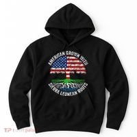 American Grown With Sierra Leonean Roots Sierra Leone Flag Hoodie thumb 0