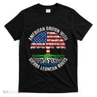 American Grown With Sierra Leonean Roots Sierra Leone Flag T-Shirt thumb 0