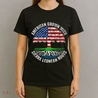 American Grown With Sierra Leonean Roots Sierra Leone Flag T-Shirt thumb 4