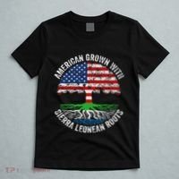 American Grown With Sierra Leonean Roots Sierra Leone Flag T-Shirt thumb 5