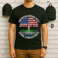 American Grown With Sierra Leonean Roots Sierra Leone Flag T-Shirt thumb 6