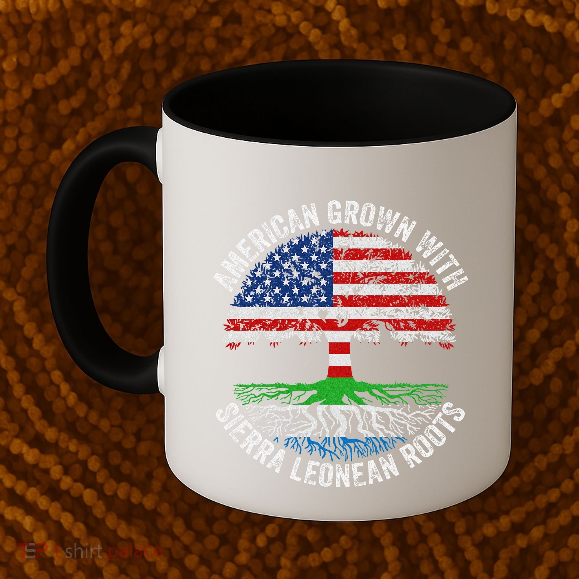 American Grown With Sierra Leonean Roots Sierra Leone Flag Coffee Mug