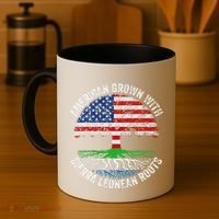 American Grown With Sierra Leonean Roots Sierra Leone Flag Coffee Mug thumb 4