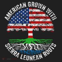 American Grown With Sierra Leonean Roots Sierra Leone Flag Beanie thumb 2