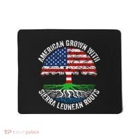 American Grown With Sierra Leonean Roots Sierra Leone Flag Mousepad thumb 0