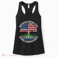 American Grown With Sierra Leonean Roots Sierra Leone Flag Women's Tank Top thumb 0