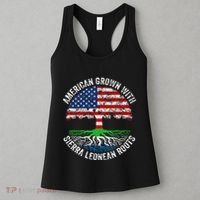 American Grown With Sierra Leonean Roots Sierra Leone Flag Women's Tank Top thumb 3