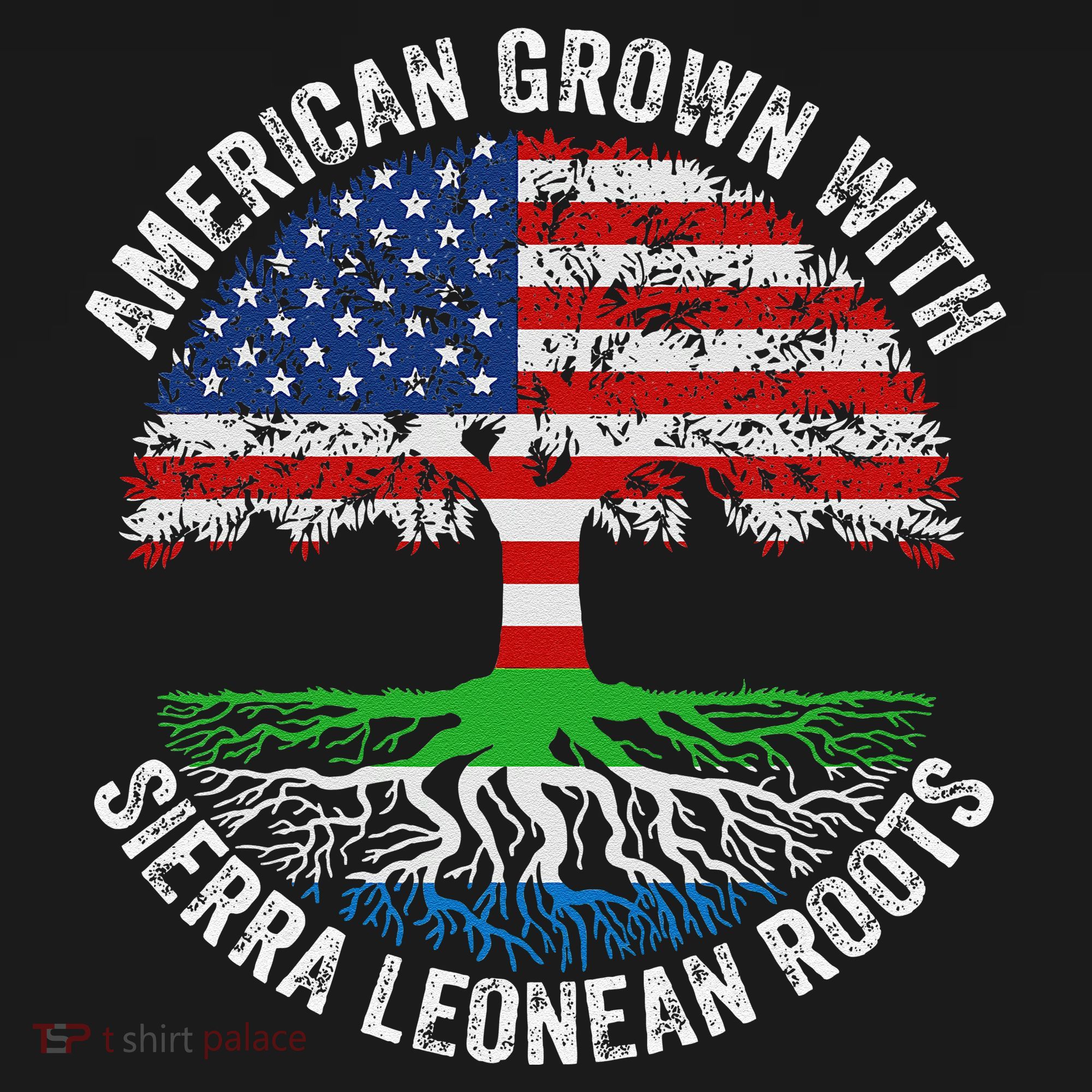 American Grown With Sierra Leonean Roots Sierra Leone Flag Women's Tank Top