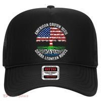 American Grown With Sierra Leonean Roots Sierra Leone Flag Hat thumb 0