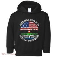 American Grown With Sierra Leonean Roots Sierra Leone Flag Toddler Hoodie thumb 0