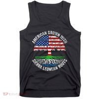 American Grown With Sierra Leonean Roots Sierra Leone Flag Tank Top thumb 0