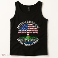 American Grown With Sierra Leonean Roots Sierra Leone Flag Tank Top thumb 2