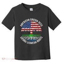 American Grown With Sierra Leonean Roots Sierra Leone Flag Toddler T-Shirt thumb 0