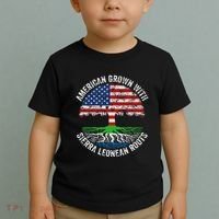 American Grown With Sierra Leonean Roots Sierra Leone Flag Toddler T-Shirt thumb 2