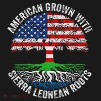 American Grown With Sierra Leonean Roots Sierra Leone Flag Kids Sweatshirt thumb 2