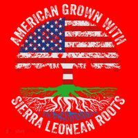 American Grown With Sierra Leonean Roots Sierra Leone Flag Santa Hat thumb 1
