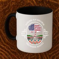 American Grown With Shawnee Tribe Roots Native Indian Pride Cool Gift Coffee Mug thumb 2