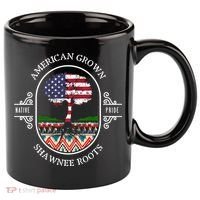 American Grown With Shawnee Tribe Roots Native Indian Pride Cool Gift 11oz C Handle Ceramic Mug thumb 0