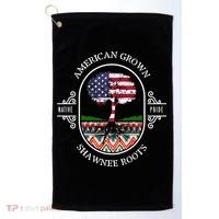 American Grown With Shawnee Tribe Roots Native Indian Pride Cool Gift Golf Towel thumb 0