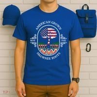 American Grown With Shawnee Tribe Roots Native Indian Pride Cool Gift T-Shirt thumb 6