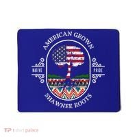 American Grown With Shawnee Tribe Roots Native Indian Pride Cool Gift Mousepad thumb 0