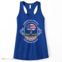 American Grown With Shawnee Tribe Roots Native Indian Pride Cool Gift Women's Tank Top thumb 0