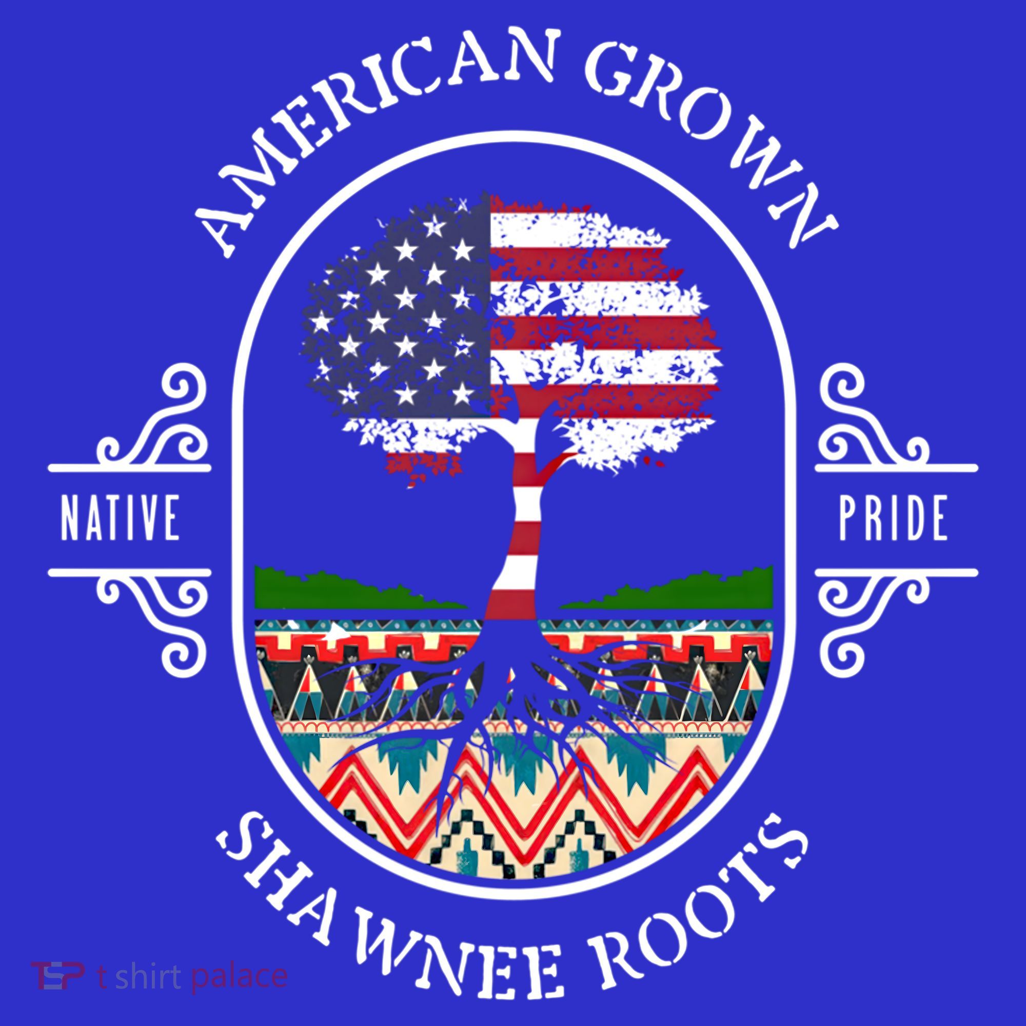 American Grown With Shawnee Tribe Roots Native Indian Pride Cool Gift Women's Tank Top