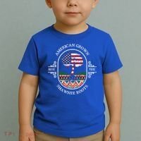 American Grown With Shawnee Tribe Roots Native Indian Pride Cool Gift Toddler T-Shirt thumb 2
