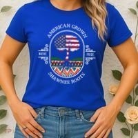 American Grown With Shawnee Tribe Roots Native Indian Pride Cool Gift Women's T-Shirt thumb 2