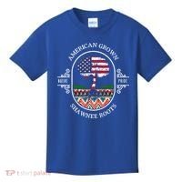 American Grown With Shawnee Tribe Roots Native Indian Pride Cool Gift Kids T-Shirt thumb 0