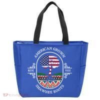 American Grown With Shawnee Tribe Roots Native Indian Pride Cool Gift Tote Bag thumb 0