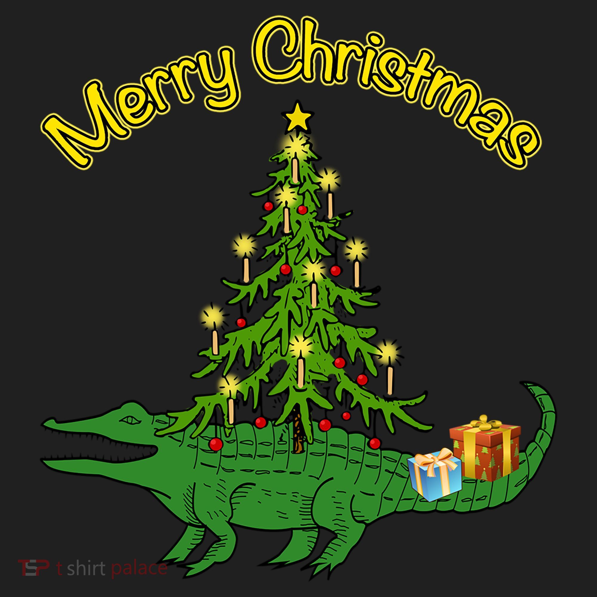 Alligator Gator With Xmas Tree Funny Gift Holiday Merry Christmas Cool Gift Women's Sweatshirt