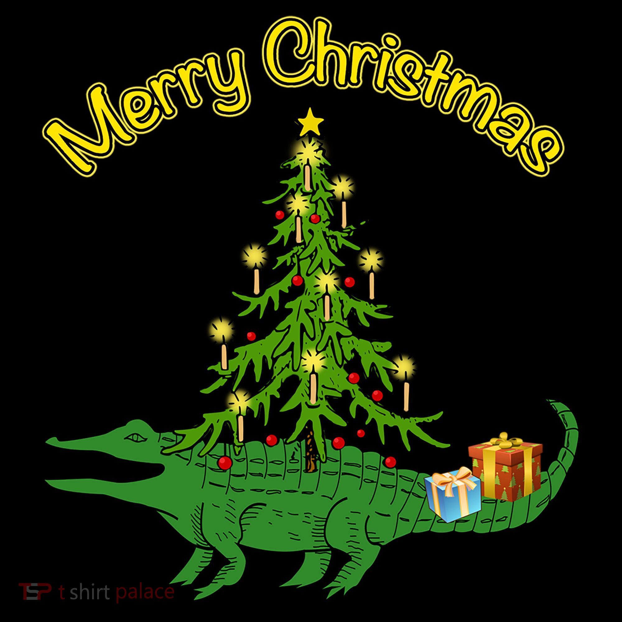 Alligator Gator With Xmas Tree Funny Gift Holiday Merry Christmas Cool Gift Coffee Mug