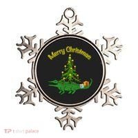 Alligator Gator With Xmas Tree Funny Gift Holiday Merry Christmas Cool Gift Ornament thumb 0