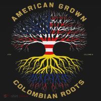American Grown With Colombian Roots Tree Usa Flag Gifts Sweatshirt thumb 3