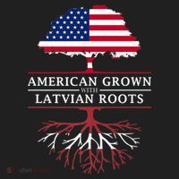 American Grown With Latvian Roots Gift Latvia Meaningful Gift Women's Sweatshirt thumb 2