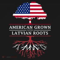 American Grown With Latvian Roots Gift Latvia Meaningful Gift Women's Hoodie thumb 2