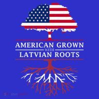 American Grown With Latvian Roots Gift Latvia Meaningful Gift Long Sleeve Shirt thumb 2
