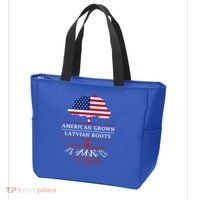 American Grown With Latvian Roots Gift Latvia Meaningful Gift Tote Bag thumb 3