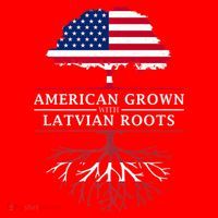 American Grown With Latvian Roots Gift Latvia Meaningful Gift Santa Hat thumb 1