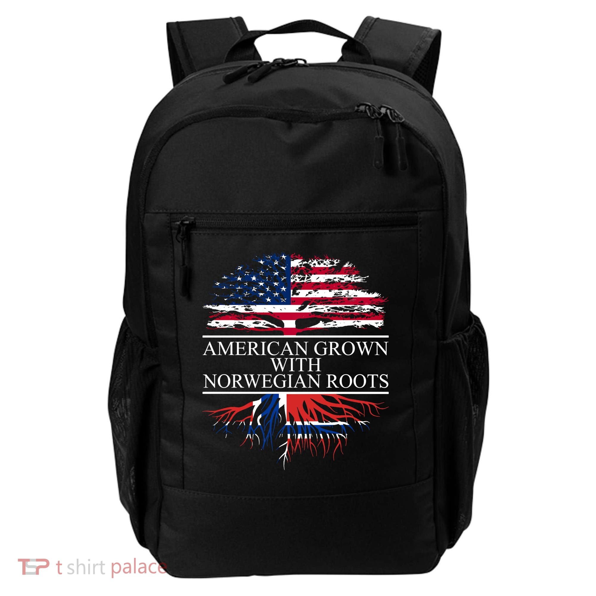 American Grown With Norwegian Roots Gift Backpack