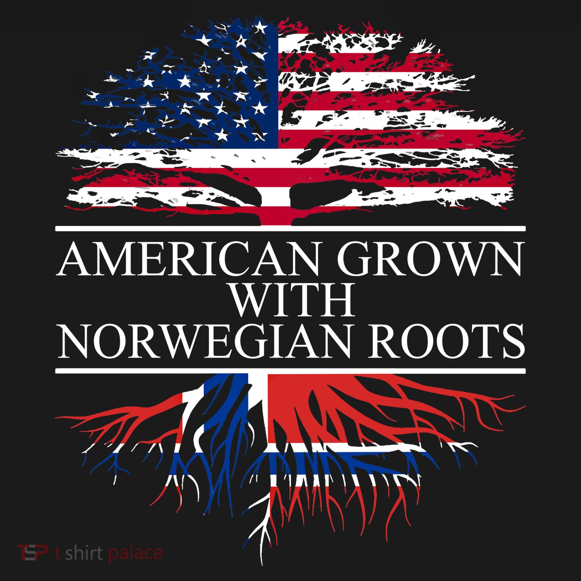 American Grown With Norwegian Roots Gift Backpack