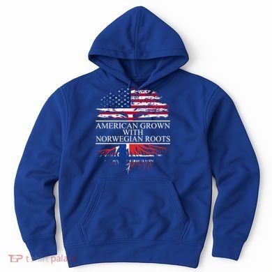 American Grown With Norwegian Roots Gift Hoodie
