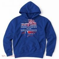 American Grown With Norwegian Roots Gift Hoodie thumb 0