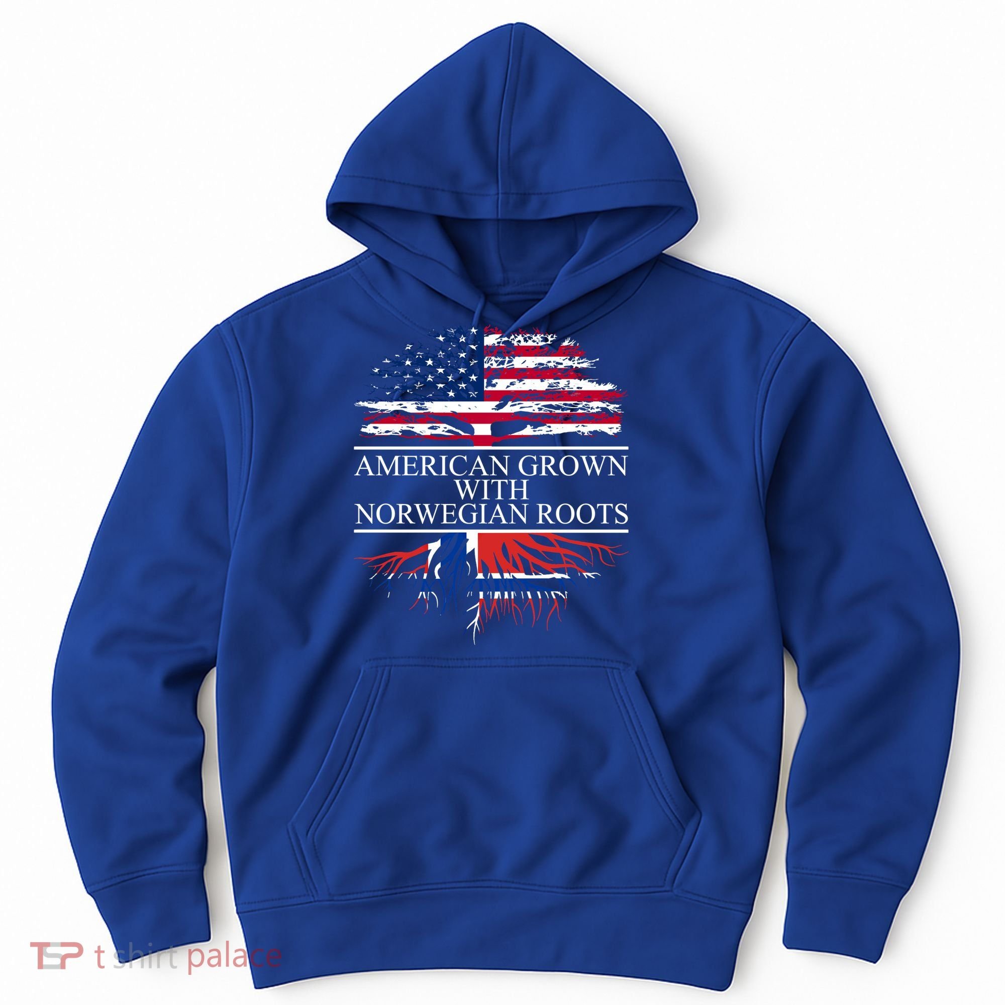 American Grown With Norwegian Roots Gift Hoodie