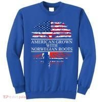 American Grown With Norwegian Roots Gift Sweatshirt thumb 0