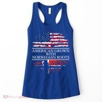American Grown With Norwegian Roots Gift Women's Tank Top thumb 0
