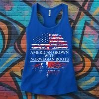 American Grown With Norwegian Roots Gift Women's Tank Top thumb 3